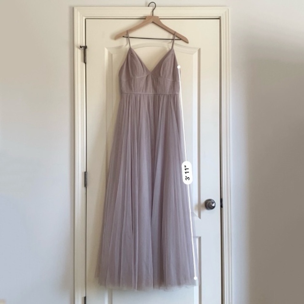 JENNY YOO Ali Tulle Bridesmaid Dress Vintage Lilac size 10 - Picture 11 of 12